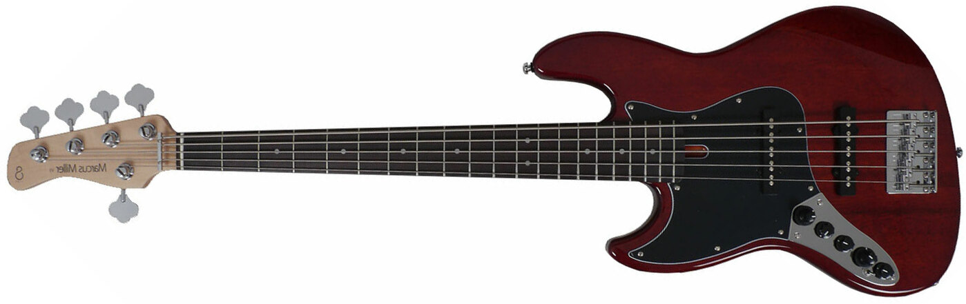 Marcus Miller V3 5st Ma Gaucher Lh Active Rw - Mahogany - Solid body electric bass - Main picture