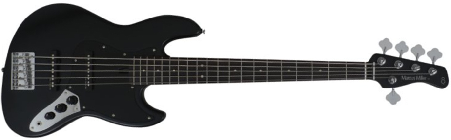 Marcus Miller V3p 5st 5c Rw - Black Satin - Solid body electric bass - Main picture