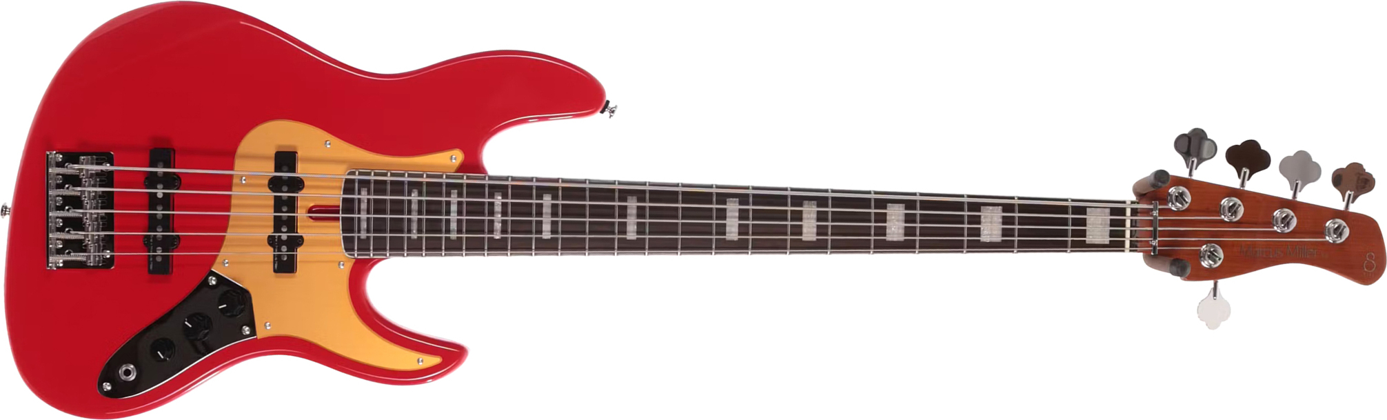 Marcus Miller V5 24 Fret 5st 5c Rw - Dakota Red - Solid body electric bass - Main picture