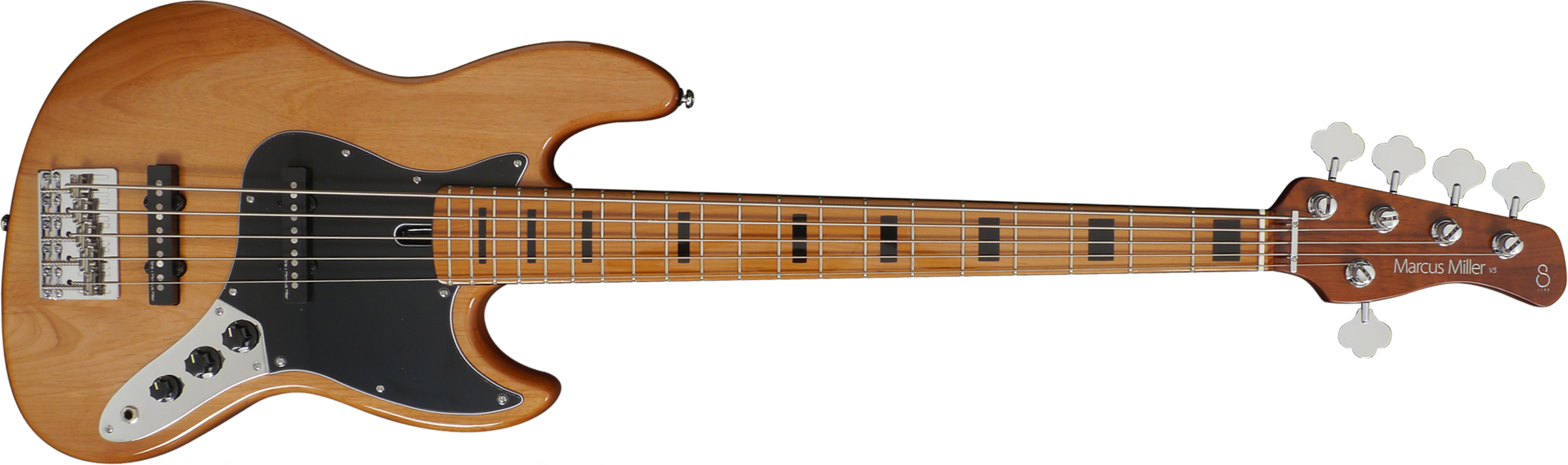 Marcus Miller V5 Alder 5st Mn - Natural - Solid body electric bass - Main picture