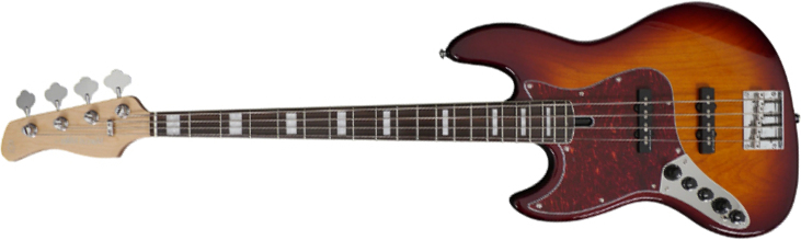 Marcus Miller V7 Alder 4st 2nd Generation Lh Gaucher Eb Sans Housse - Tobacco Sunburst - Solid body electric bass - Main picture