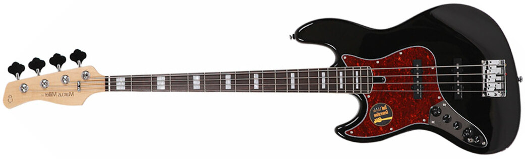Marcus Miller V7 Alder 4st Lh Gaucher 2nd Generation Eb Sans Housse - Black - Solid body electric bass - Main picture