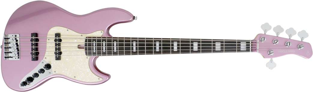 Marcus Miller V7 Alder 5st 2nd Generation 5-cordes Eb Sans Housse - Burgundy - Solid body electric bass - Main picture