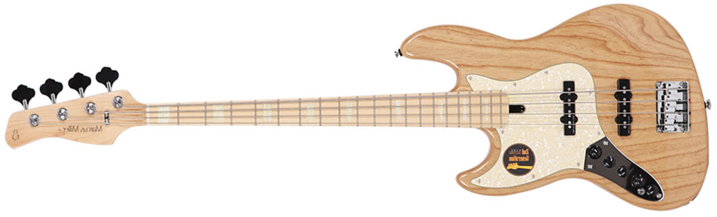 Marcus Miller V7 Swamp Ash 4st 2nd Generation 4-cordes Gaucher Mn Sans Housse - Natural - Solid body electric bass - Main picture