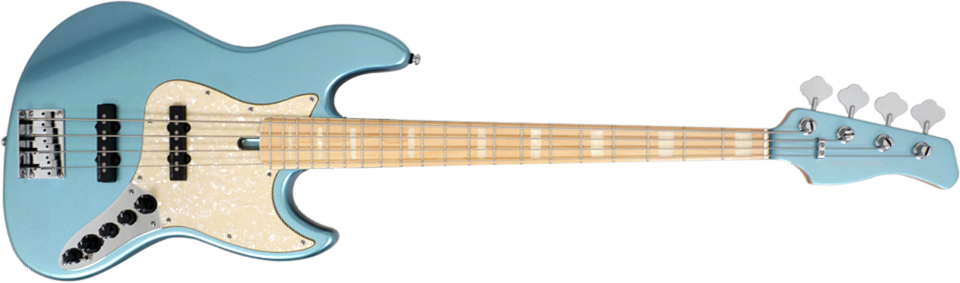 Marcus Miller V7 Swamp Ash 4st 2nd Generation 4-cordes Mn Sans Housse - Lake Placid Blue - Solid body electric bass - Main picture