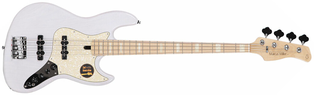 Marcus Miller V7 Swamp Ash 4st 2nd Generation Mn Sans Housse - White Blonde - Solid body electric bass - Main picture