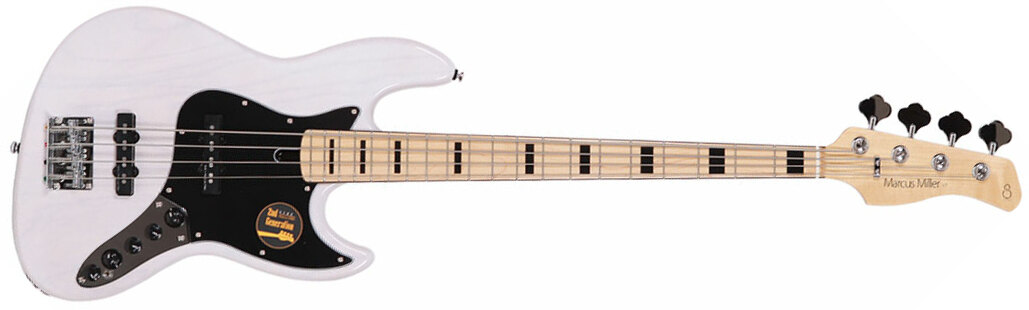 Marcus Miller V7 Vintage Ash 4-string 2nd Generation Mn Sans Housse - White Blonde - Solid body electric bass - Main picture