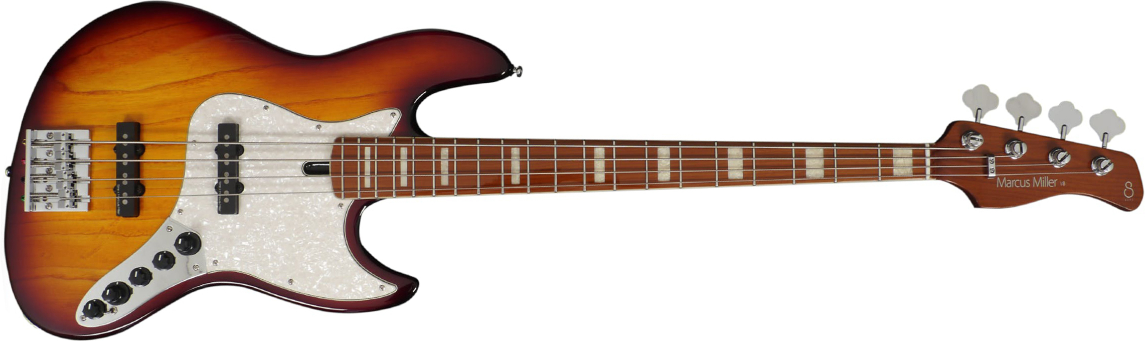 Marcus Miller V8 4st Active Mn - Tobacco Sunburst - Solid body electric bass - Main picture
