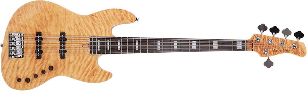 Marcus Miller V9 Swamp Ash 5st 2nd Generation 5-cordes Eb Sans Housse - Natural - Solid body electric bass - Main picture
