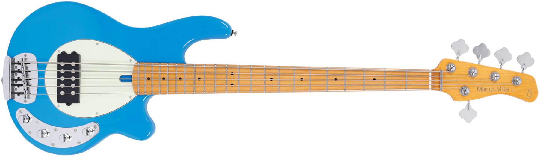 Marcus Miller Z3 5st 5c Active Mn - Blue - Solid body electric bass - Main picture