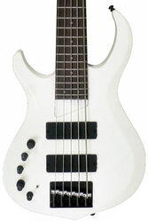 Solid body electric bass Marcus miller M2 5ST WHP Left Hand (RW) - White pearl