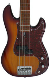 Solid body electric bass Marcus miller P5 Alder 5ST - Tobacco sunburst