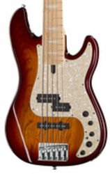 Solid body electric bass Marcus miller P7 Swamp Ash 5ST +bag - Tobacco sunburst