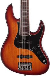 Solid body electric bass Marcus miller V5 24 Fret 5ST - Tobacco sunburst