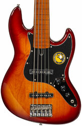 Solid body electric bass Marcus miller V5 Alder Fretless 5ST - Tobacco sunburst