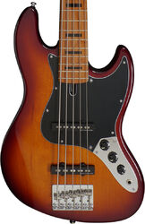 Solid body electric bass Marcus miller V5 Alder 5ST - Tobacco sunburst