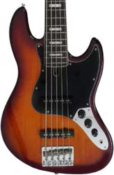 Solid body electric bass Marcus miller V5R 5ST - Tobacco sunburst