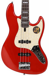 Solid body electric bass Marcus miller V7 Alder 4ST 2nd Gen (No Bag) - Bright metallic red