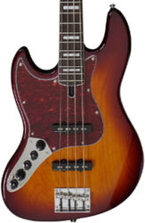 Solid body electric bass Marcus miller V7 Alder 4-String 2nd Gen Left Hand (No Bag) - Tobacco sunburst