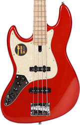 Solid body electric bass Sire Marcus Miller V7 Swamp Ash 4ST LH (2nd Gen) - Bright metallic red