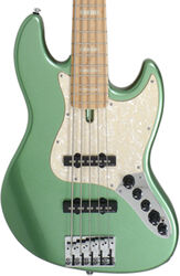 Solid body electric bass Marcus miller V7 Swamp Ash 5ST 2nd Gen (No Bag) - Sherwood green