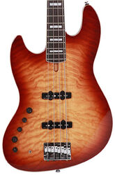 Solid body electric bass Marcus miller V9 Alder 4ST 2nd Gen Left Hand (No Bag) - Brown sunburst