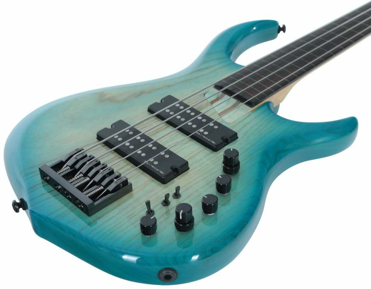 Marcus Miller M5 Swamp Ash 4st Fl Active Eb - Transparent Blue - Solid body electric bass - Variation 2