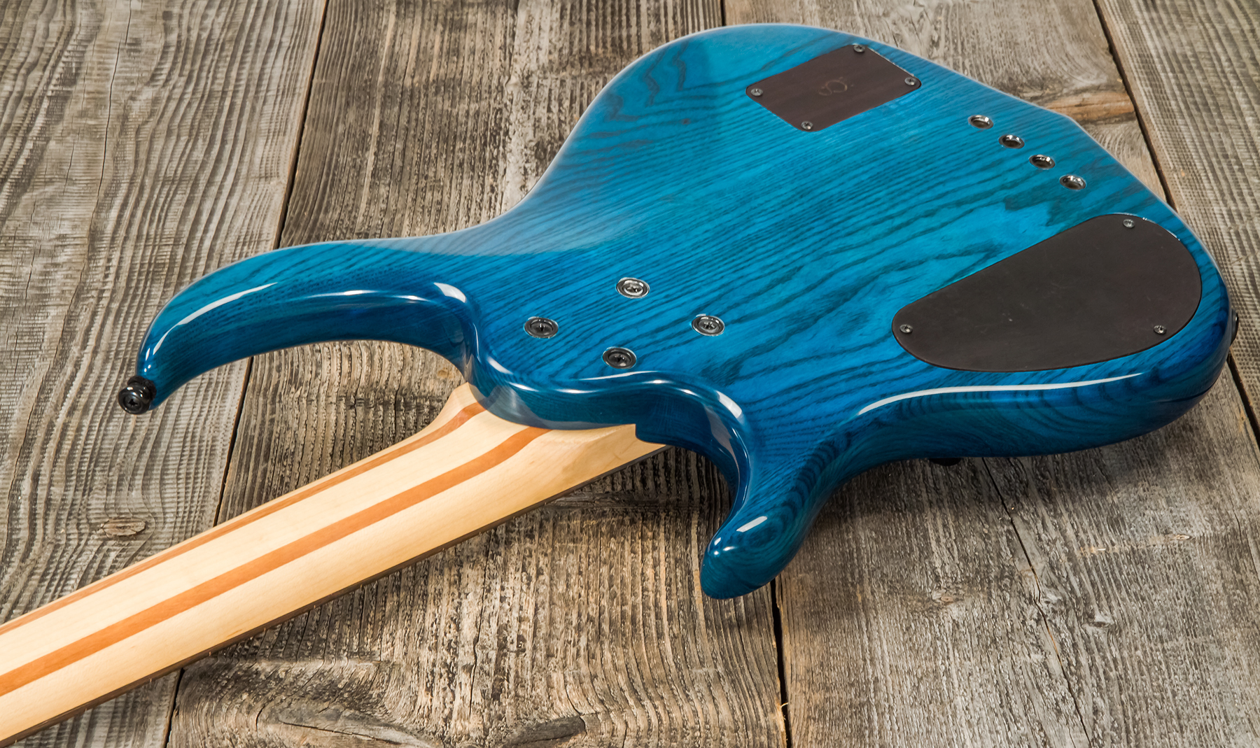 Marcus Miller M5 Swamp Ash 4st Fl Active Eb - Transparent Blue - Solid body electric bass - Variation 4