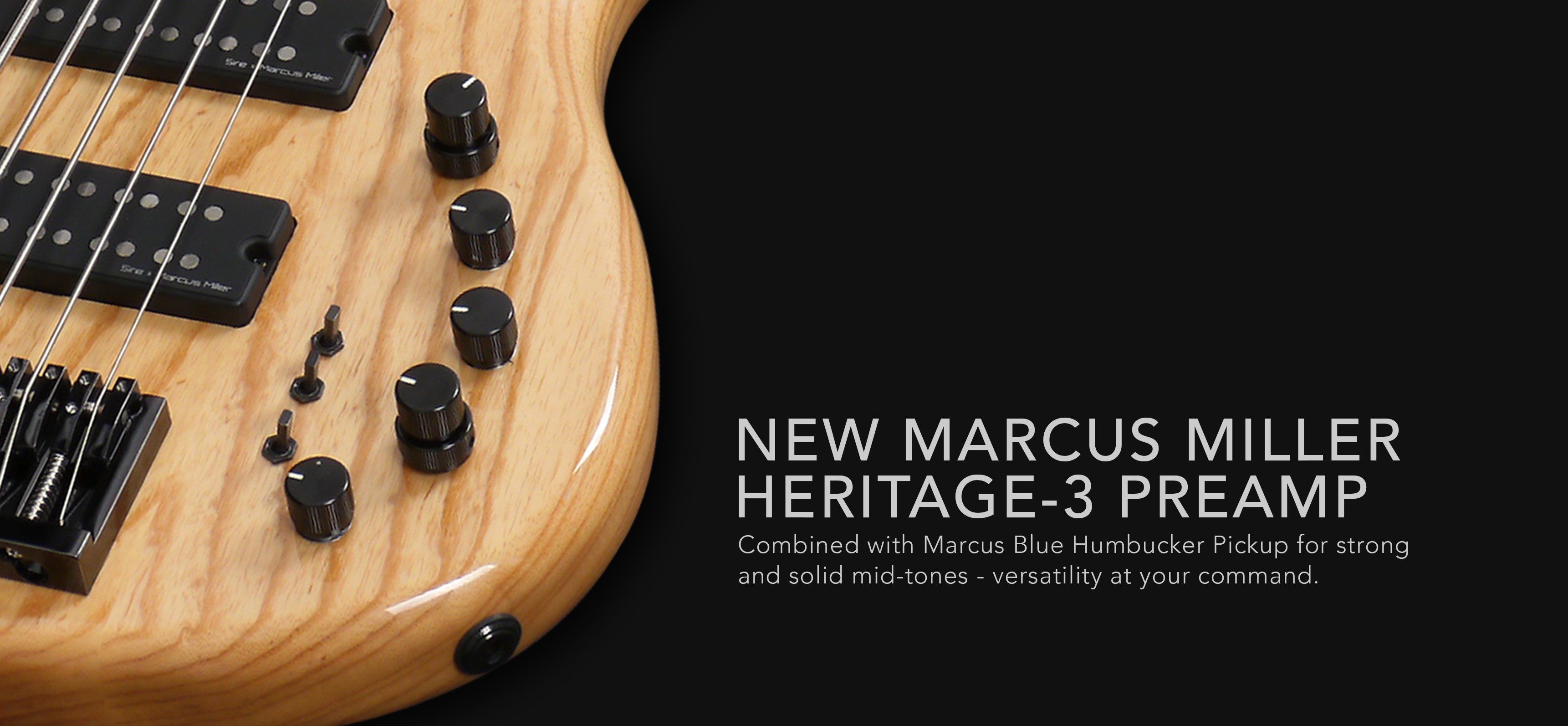 Marcus miller M5 Swamp Ash 5ST - natural Solid body electric bass