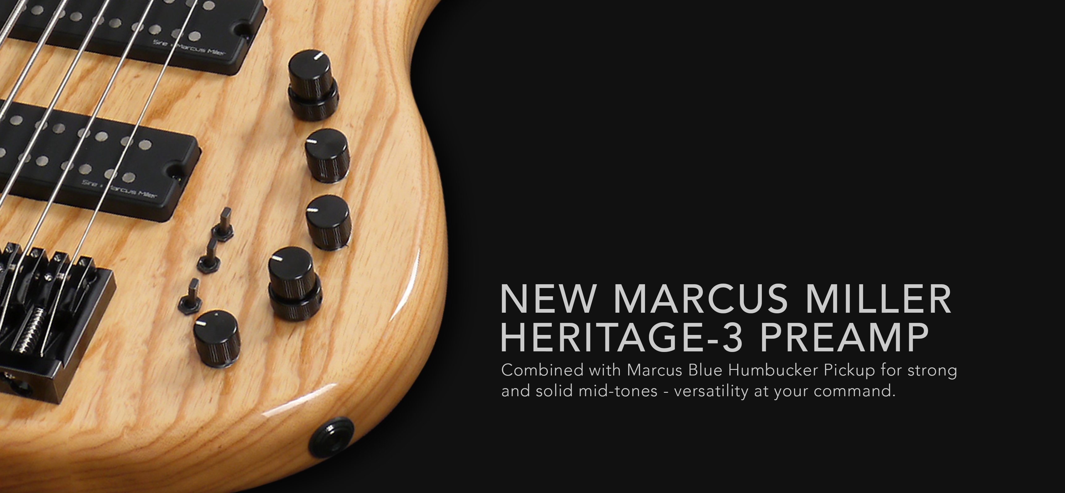 Marcus Miller M5 Swamp Ash 5st 5-cordes Active Eb - Natural - Solid body electric bass - Variation 2