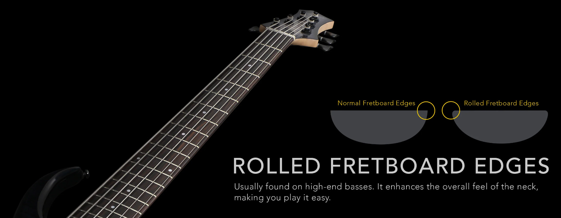 Marcus Miller M7 Alder 6st Fretless 6c Active Eb - Transparent Black - Solid body electric bass - Variation 1