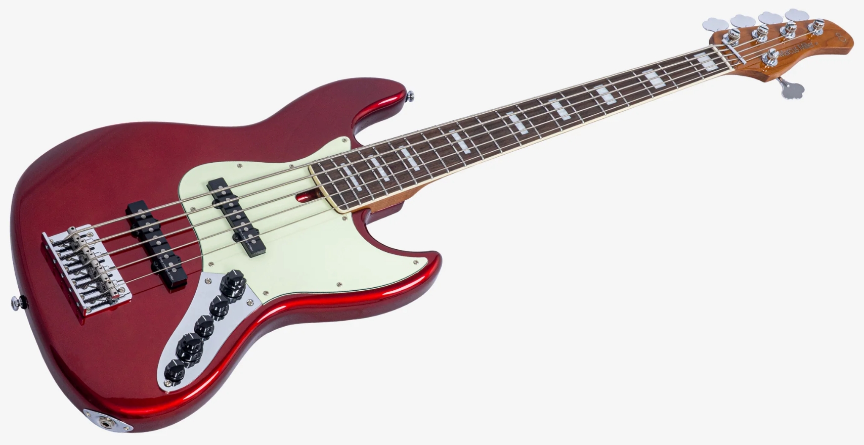 Marcus Miller Marcus Miller V7 Alder 2nd Gen 5st 5c Active Mn - Candy Apple Red - Solid body electric bass - Variation 2