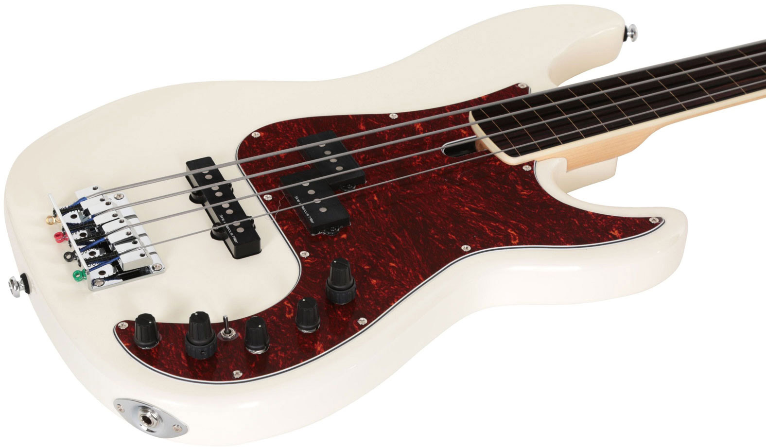 Marcus Miller P7 Alder 4st Fretless 2nd Generation Active Eb - Antique White - Solid body electric bass - Variation 2