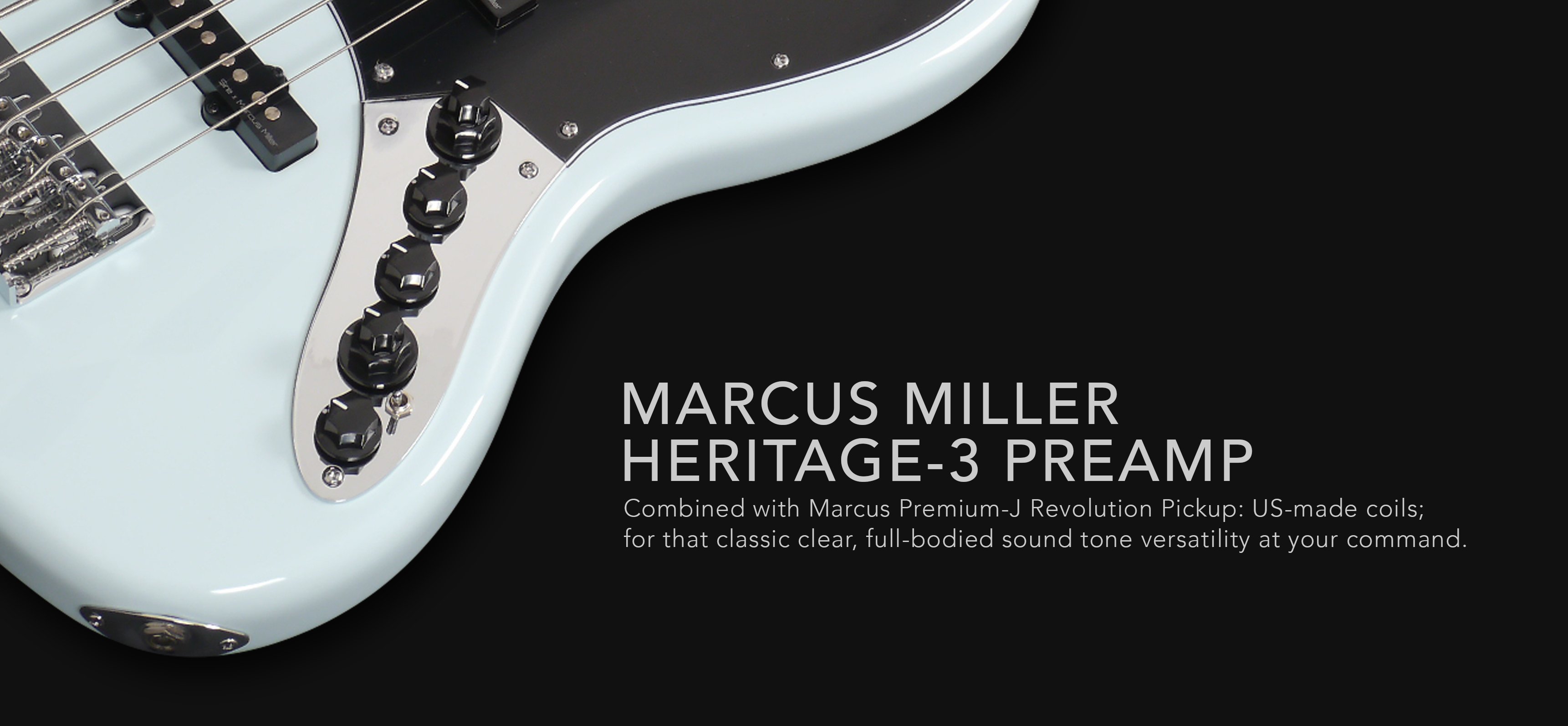 Marcus Miller V3 4st 2nd Generation Active Rw Sans Housse - Sonic Blue - Solid body electric bass - Variation 1