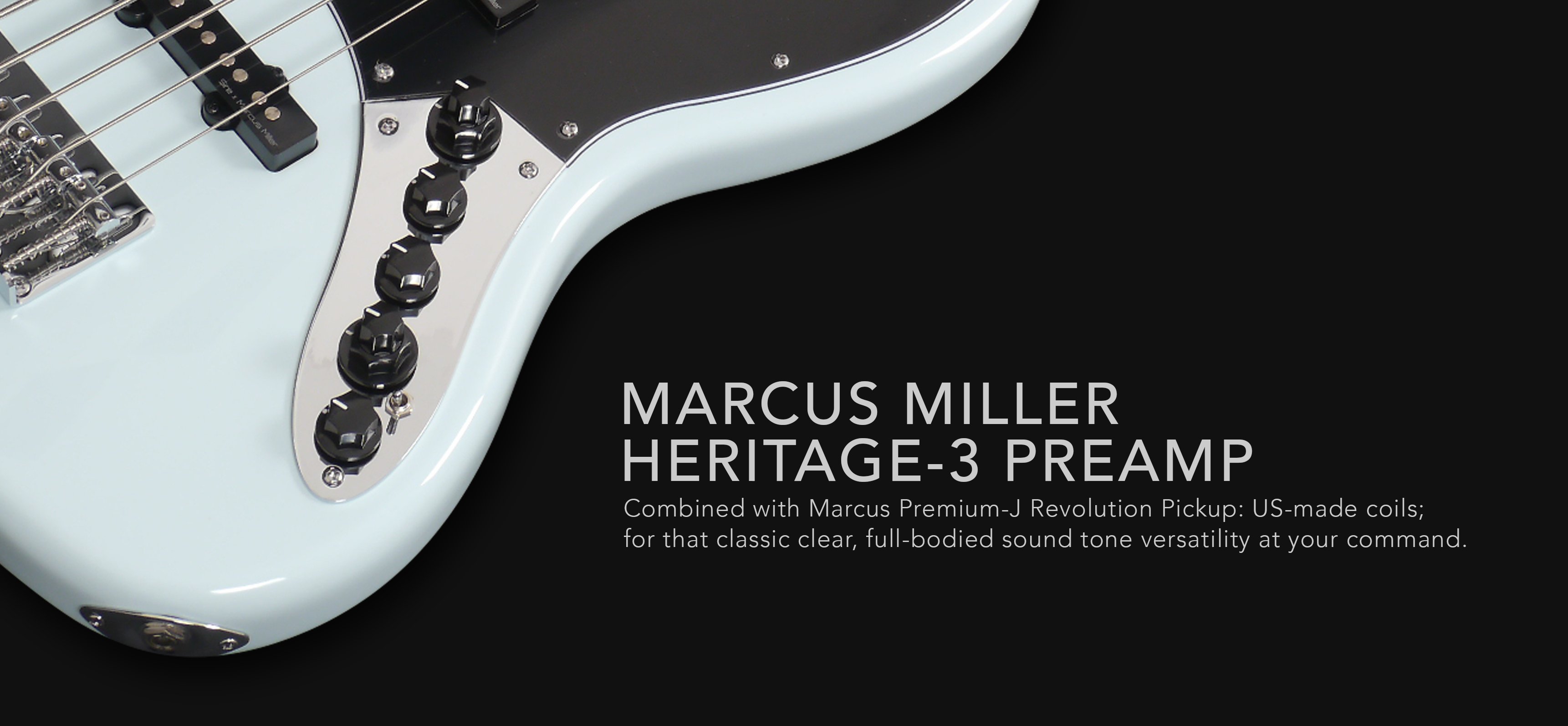 Marcus miller V3 4ST 2nd Gen (No Bag) - sonic blue Solid body