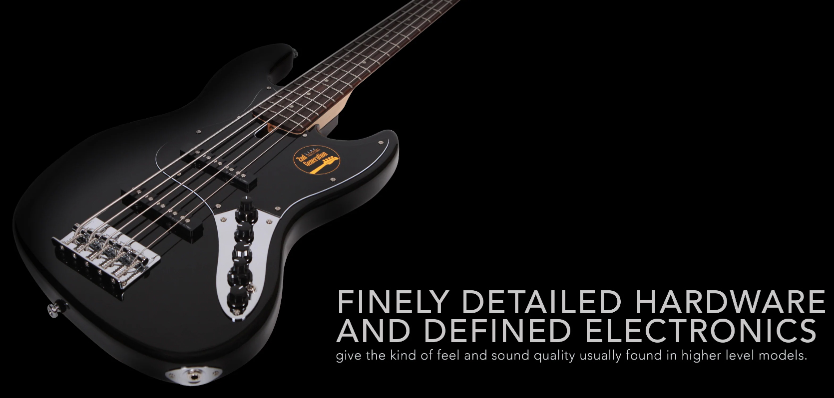 Marcus Miller V3 5st 2nd Generation 5c Active Rw Sans Housse - Black Satin - Solid body electric bass - Variation 2