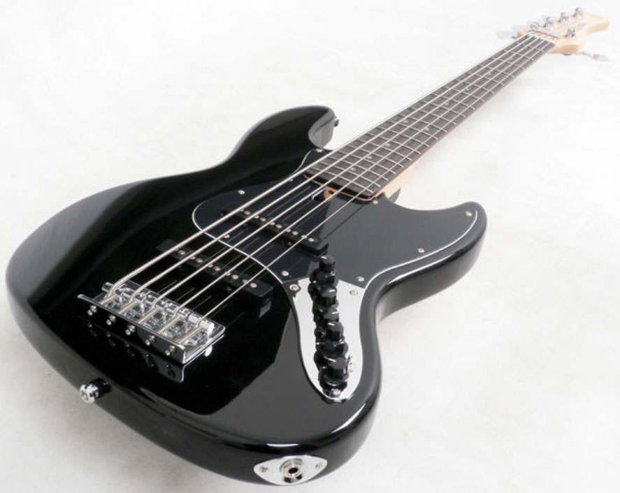 Marcus Miller V3 5st 2nd Generation Bk Active Rw - Black - Solid body electric bass - Variation 2
