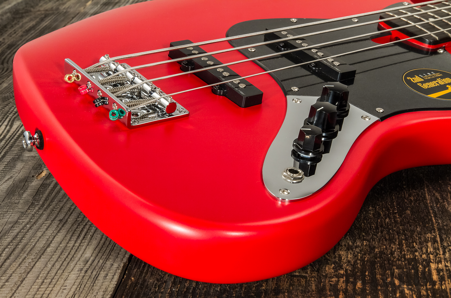 Marcus Miller V3p 4st Rw - Red Satin - Solid body electric bass - Variation 3