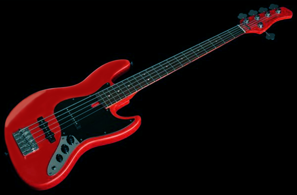Marcus Miller V3p 5st 5c Rw - Red Satin - Solid body electric bass - Variation 1