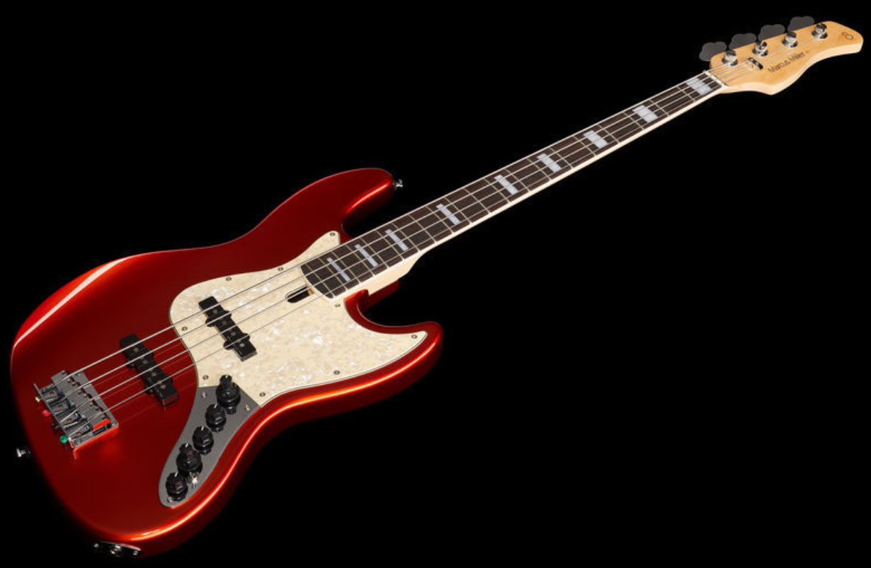 Marcus Miller V7 Alder 4st 2nd Generation 4-cordes Eb Sans Housse - Bright Metallic Red - Solid body electric bass - Variation 1