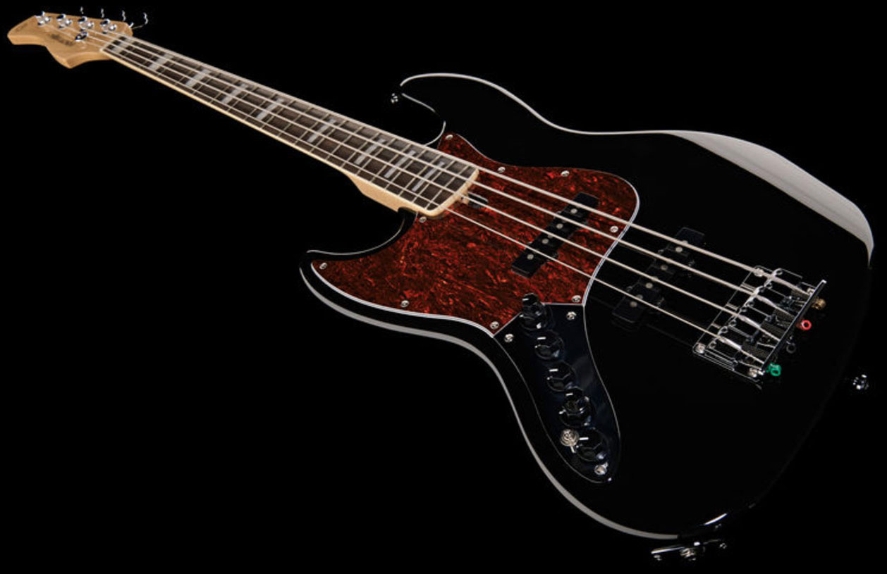 Marcus Miller V7 Alder 4st Lh Gaucher 2nd Generation Eb Sans Housse - Black - Solid body electric bass - Variation 1