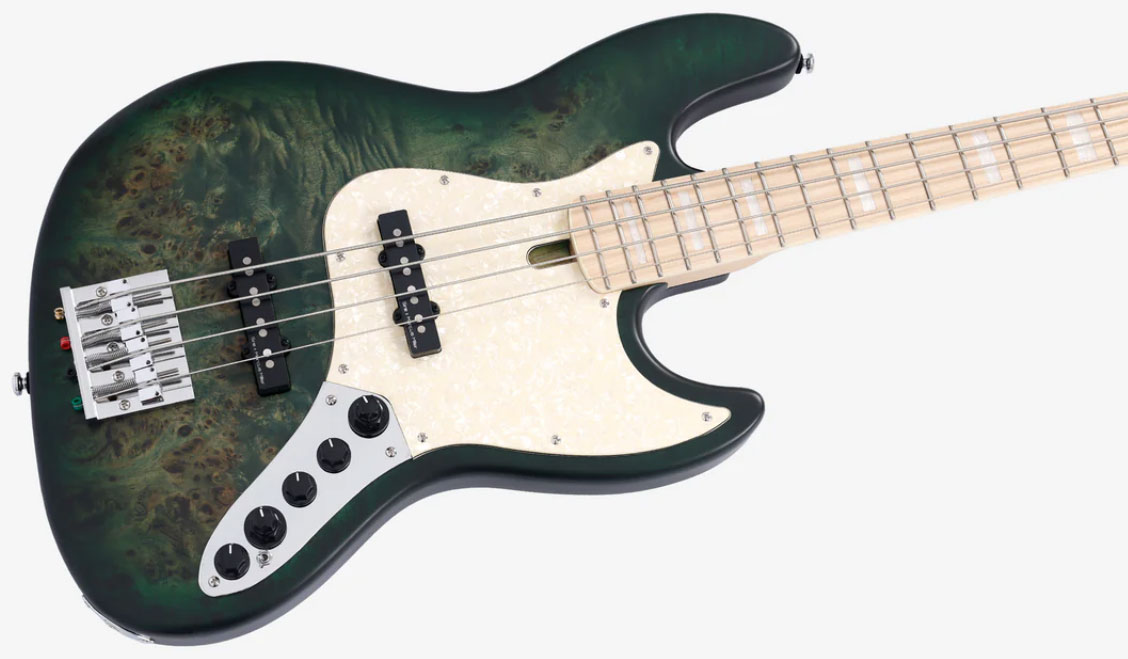 Marcus Miller V7 Ash Reissue 4st 4c Active Mn - Trans Green Satin - Solid body electric bass - Variation 3
