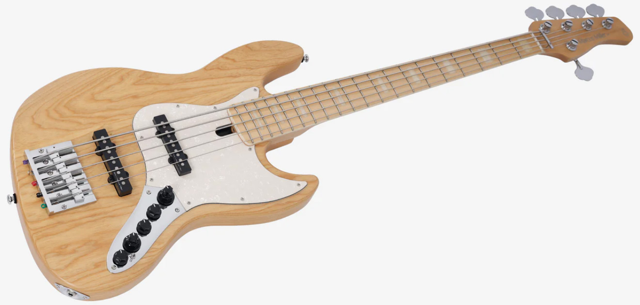 Marcus Miller V7 Ash Reissue 5st 5c Active Mn - Natural Satin - Solid body electric bass - Variation 2