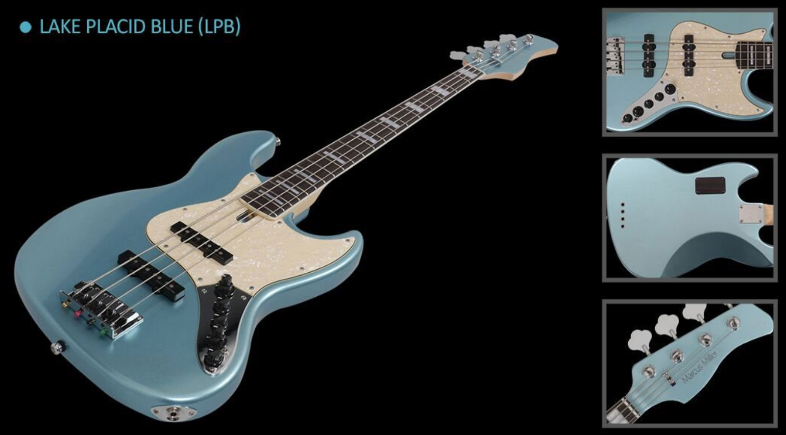 Marcus Miller V7 Swamp Ash 5st 2nd Generation 5-cordes Mn Sans Housse - Lake Placid Blue - Solid body electric bass - Variation 1