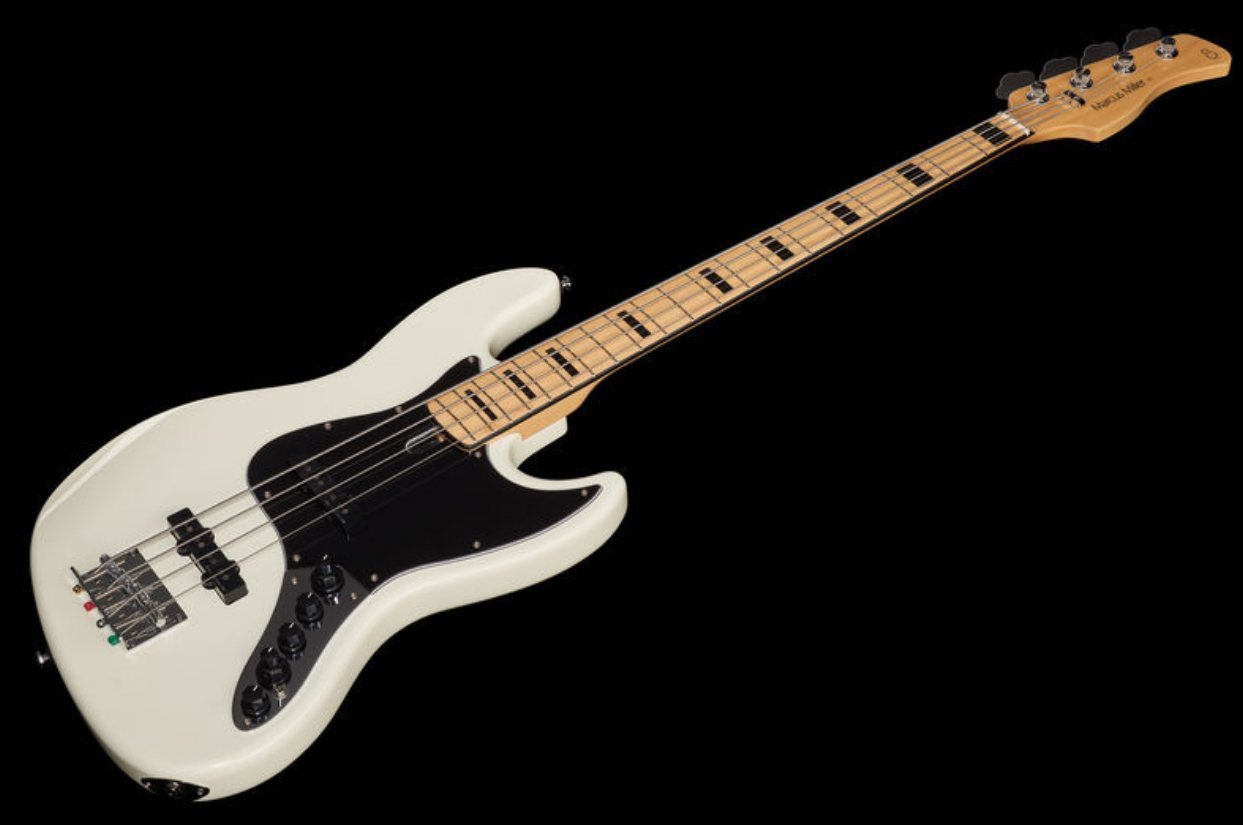 Marcus Miller V7 Vintage Alder 4st 2nd Generation 4-cordes Active Mn Sans Housse - Antique White - Solid body electric bass - Variation 1