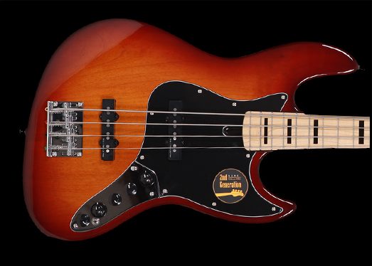 Marcus Miller V7 Vintage Alder 4st Lh 2nd Generation 4c Gaucher Active Mn Sans Housse - Tobacco Sunburst - Solid body electric bass - Variation 1