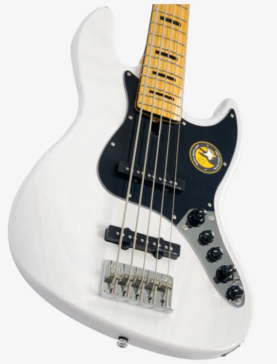 Marcus Miller V7 Vintage Alder 5st Awh Mn Active - Antique White - Solid body electric bass - Variation 2