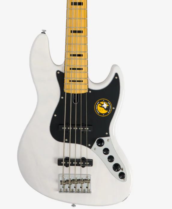 Marcus Miller V7 Vintage Alder 5st Awh Mn Active - Antique White - Solid body electric bass - Variation 3