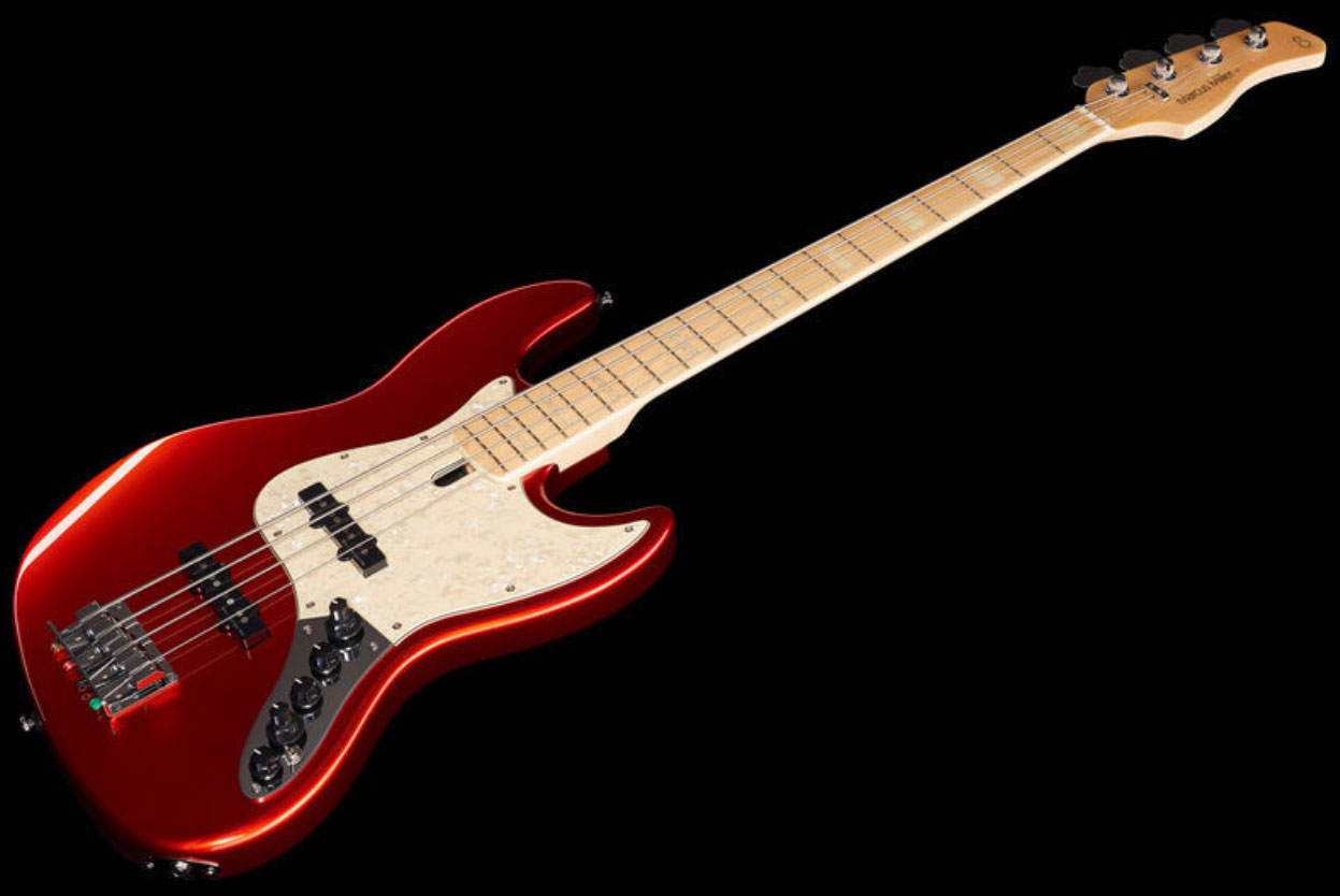 Marcus Miller V7 Vintage Ash 4-string 2nd Generation Mn Sans Housse - Bright Red Metallic - Solid body electric bass - Variation 1