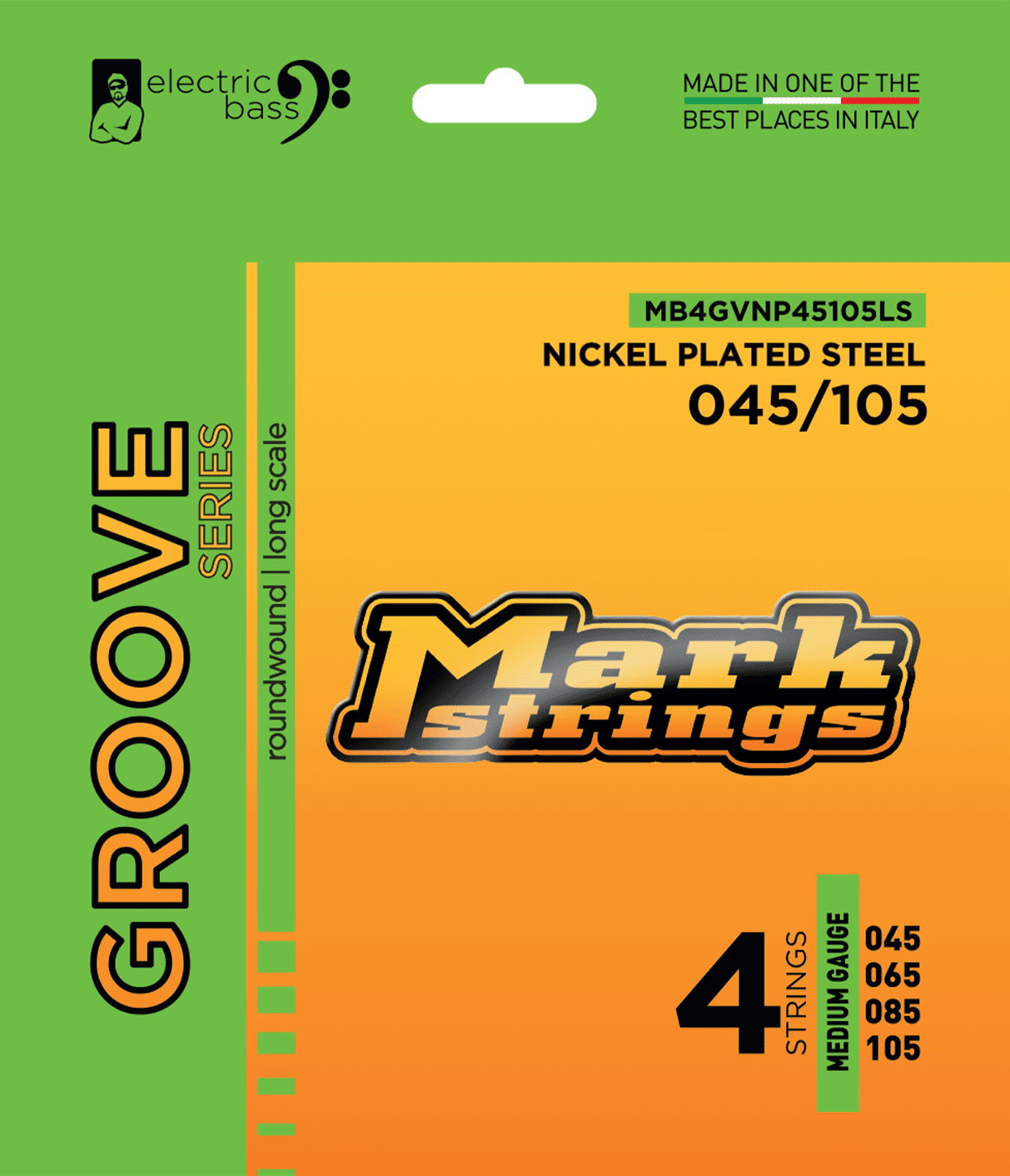 Markbass Jeu De 4 Cordes Groove Series 045-105 - Electric bass strings - Main picture